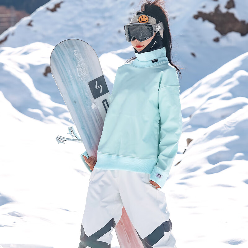 DOOK SNOW2023滑雪卫衣滑雪服女男单板双板防水冬季潮牌滑雪内搭装备